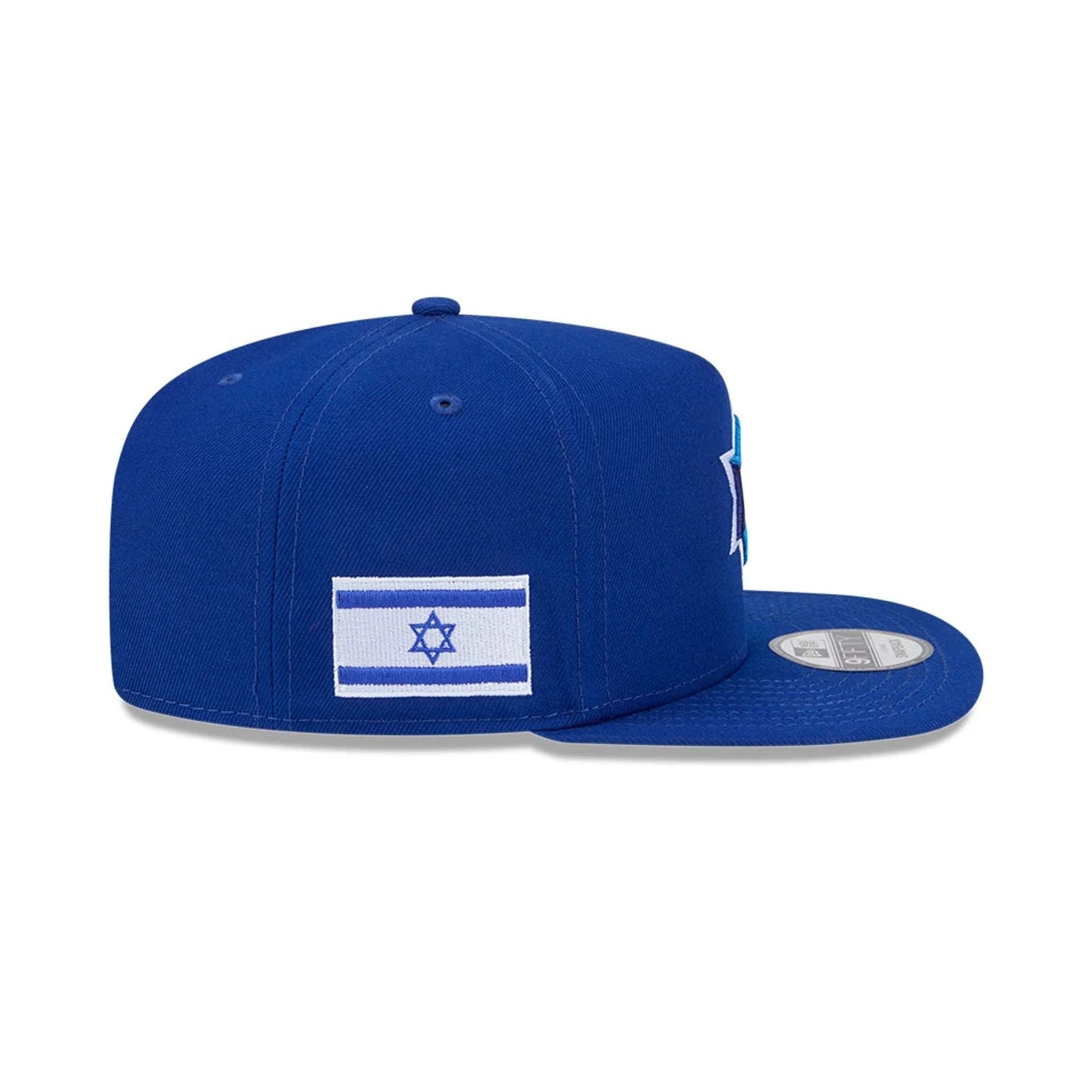 Pictured is this MLB World Baseball Classic 2026 Israel 9FIFTY A-Frame Snapback cap in blue. 7