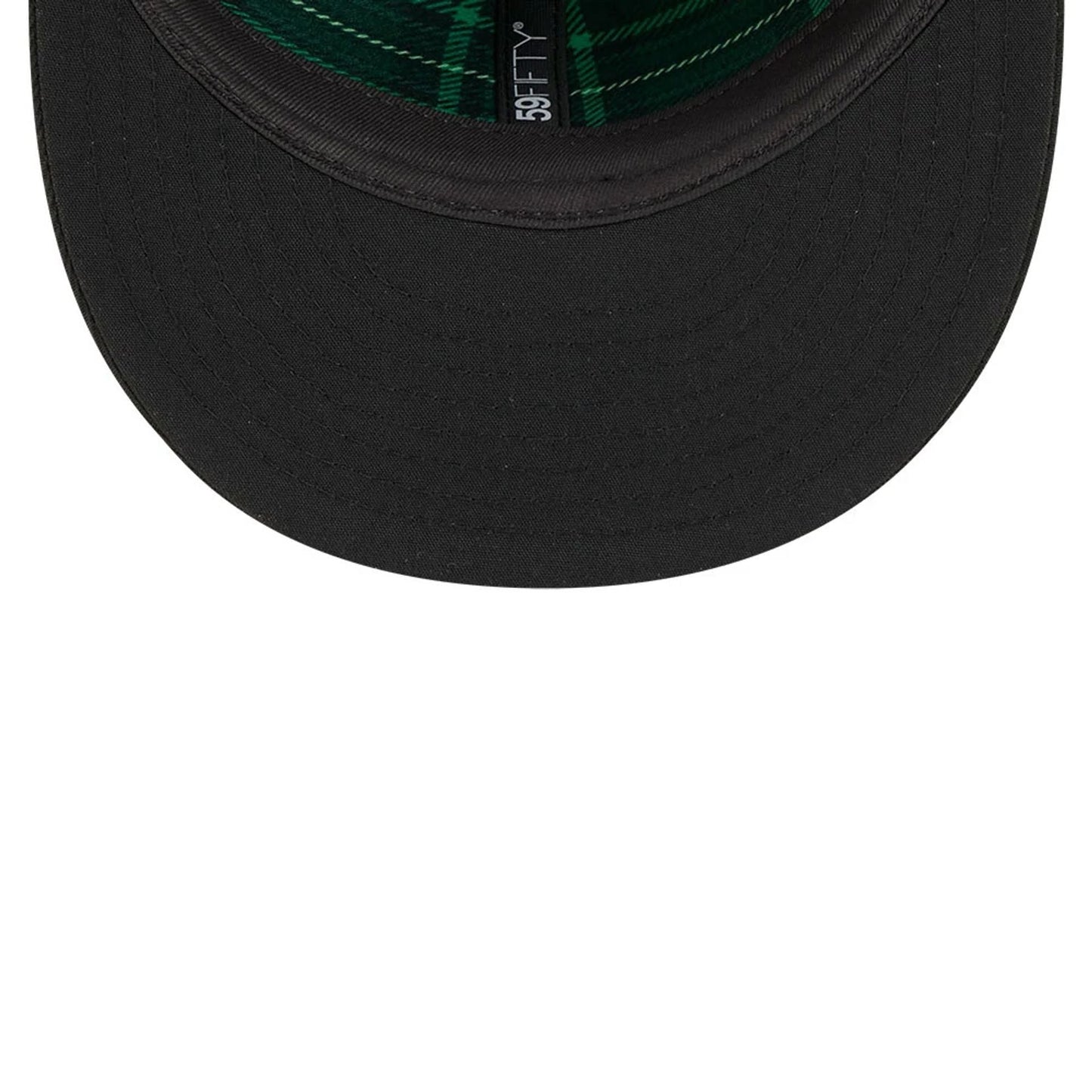 Pictured is this MLB Saint Patrick's Day Athletics 59FIFTY Fitted cap in black. 7