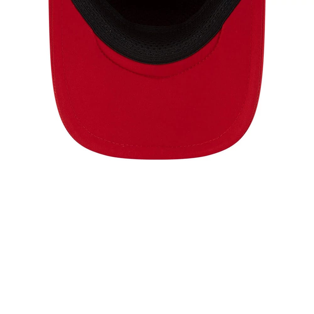 Pictured is this MLB Batting Practice 2026 Cincinnati Reds 9FORTY Apex cap in red. 7