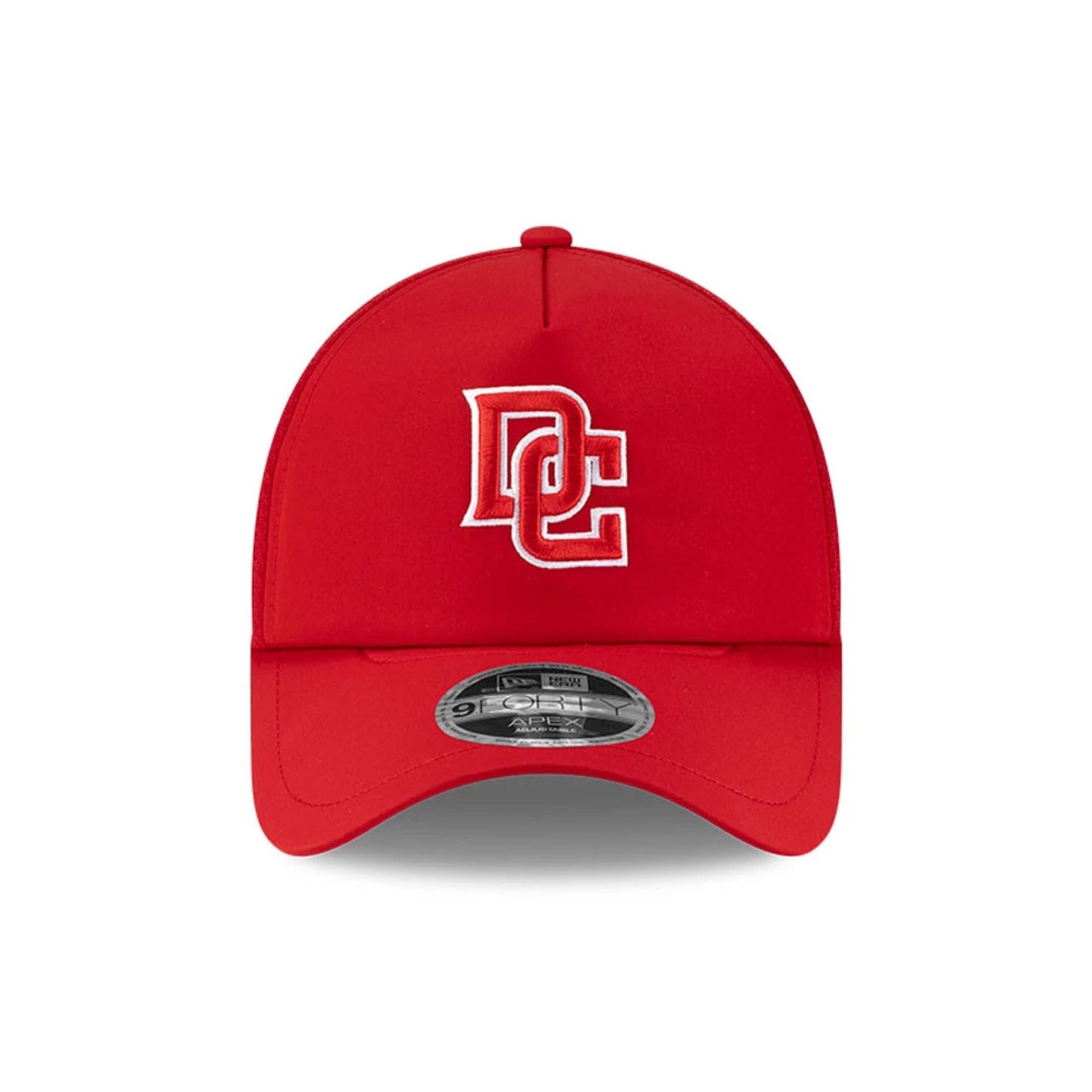 Pictured is this MLB Batting Practice 2026 Washington Nationals 9FORTY Apex cap in red. 2