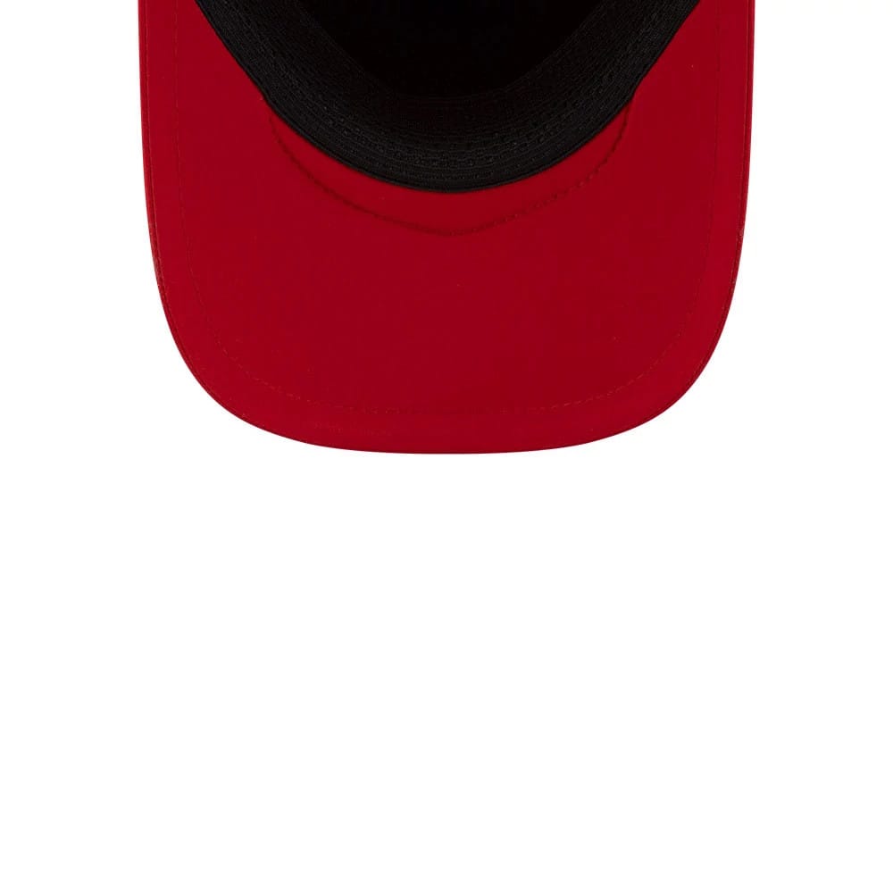 Pictured is this MLB Batting Practice 2026 LA Angels 9FORTY Apex cap in red. 7