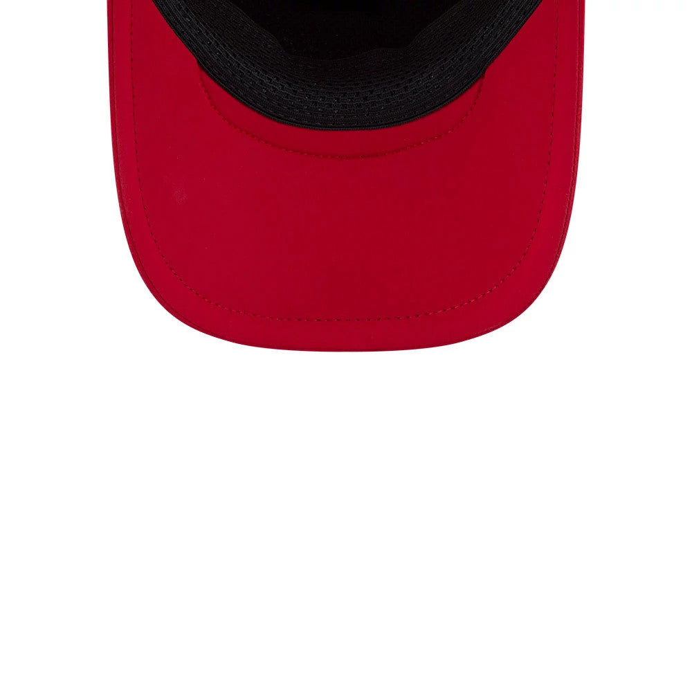 Pictured is this MLB Batting Practice 2026 New York Yankees 9FORTY Apex cap in Red. 7