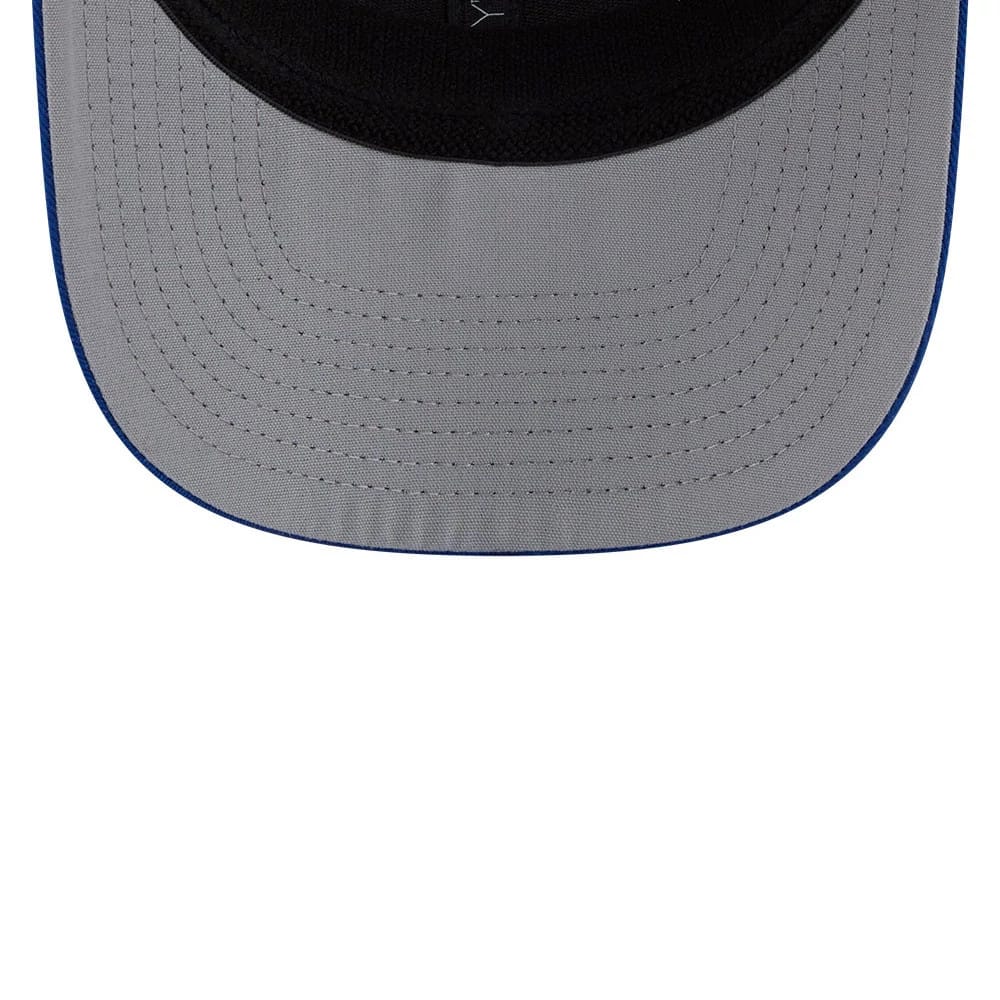 Pictured is this MLB Patch Kansas City Royals 9SEVENTY Stretch Snap cap in blue. 2