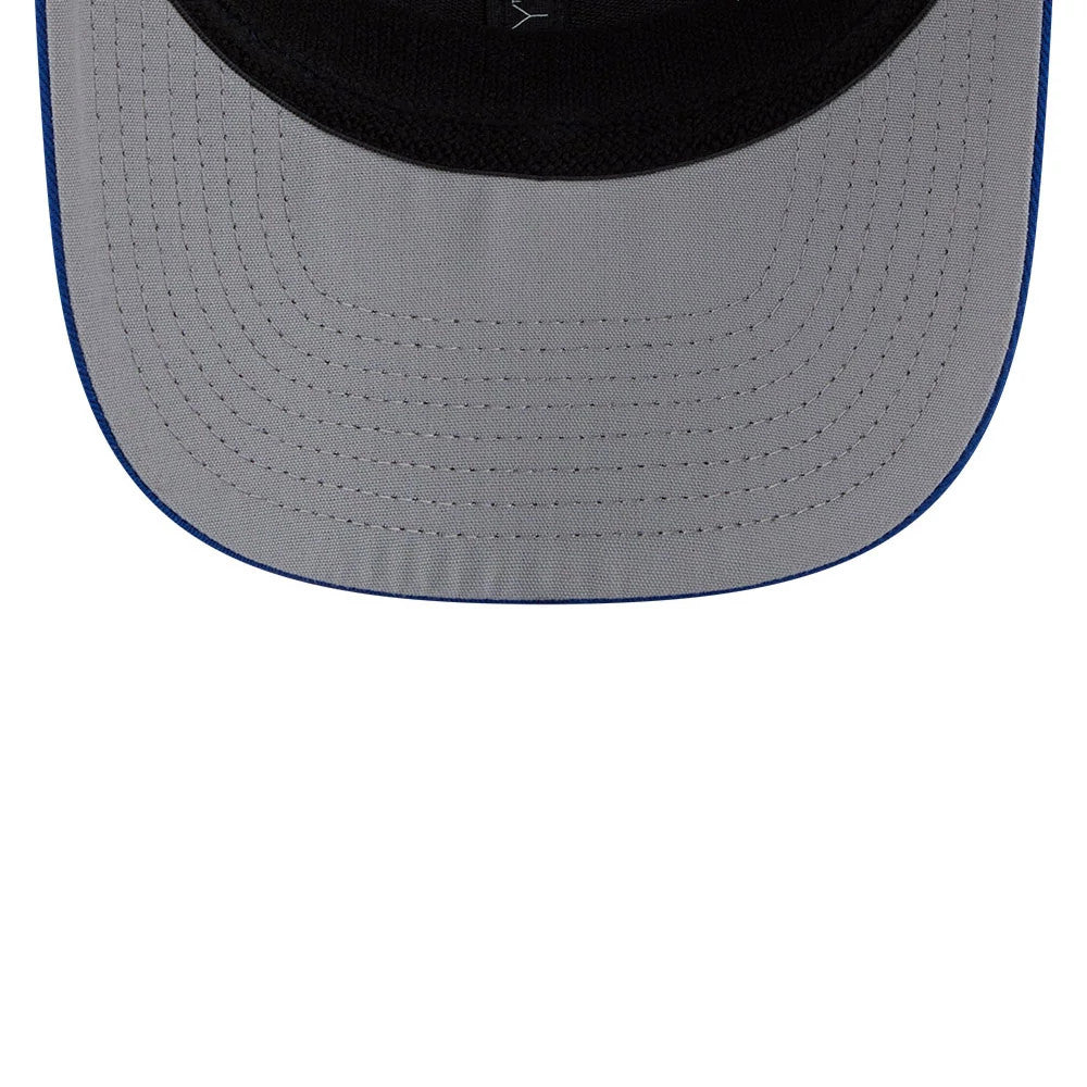 Pictured is this MLB Patch Kansas City Royals 9SEVENTY Stretch Snap cap in blue. 2