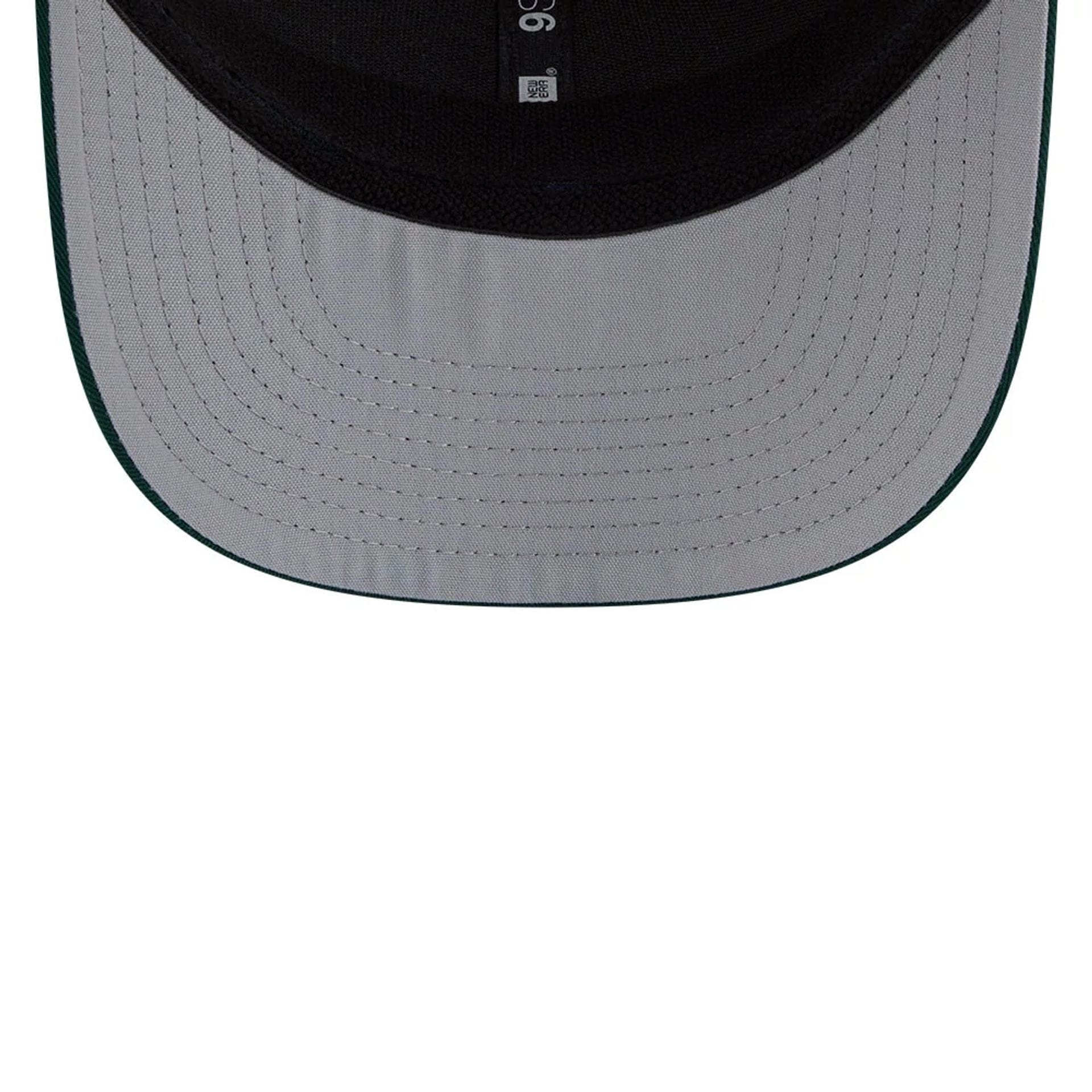 Pictured is this MLB Patch Athletics 9SEVENTY Stretch Snap cap in dark green. 2