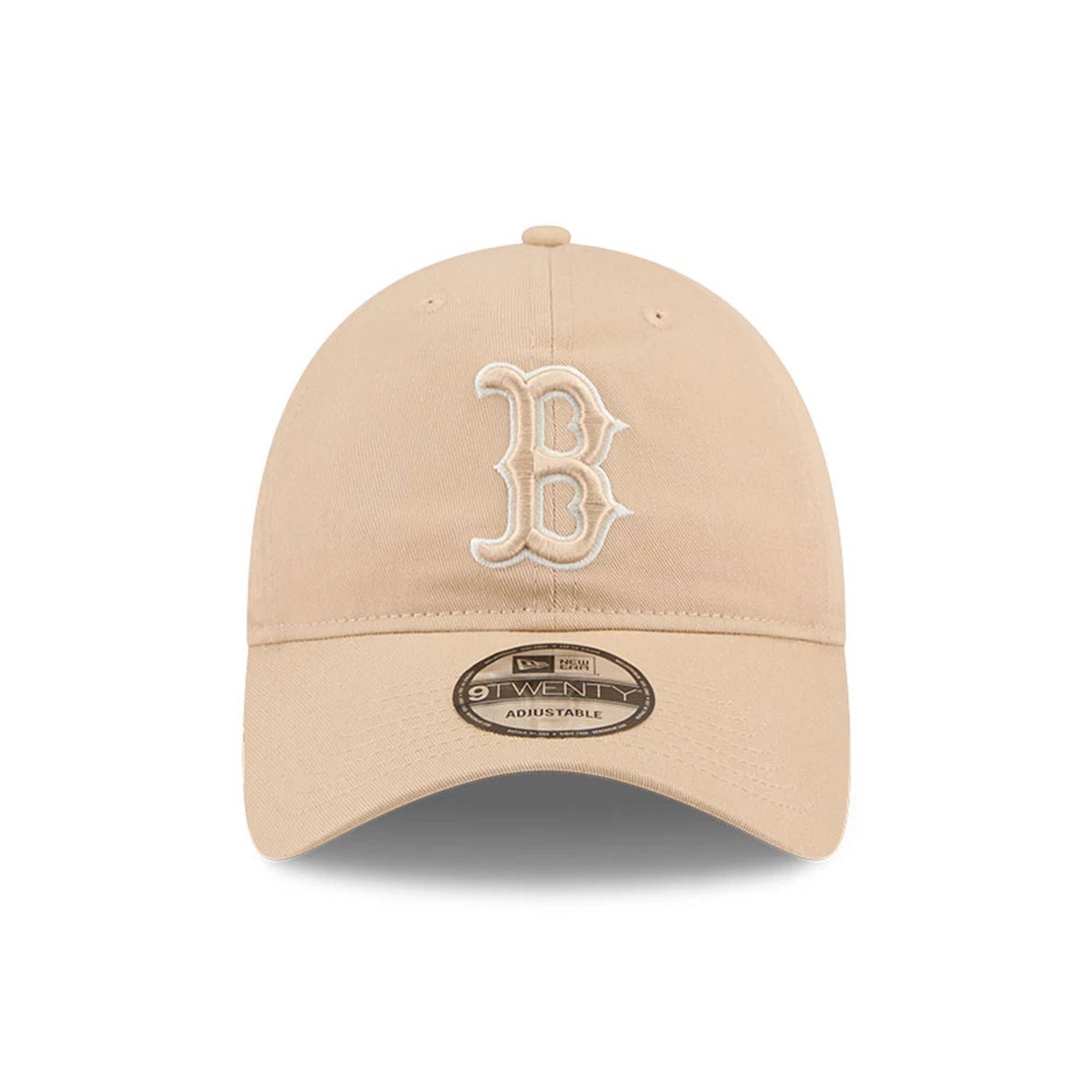 Pictured is this MLB Colours Boston Red Sox 9TWENTY cap in light beige. 2