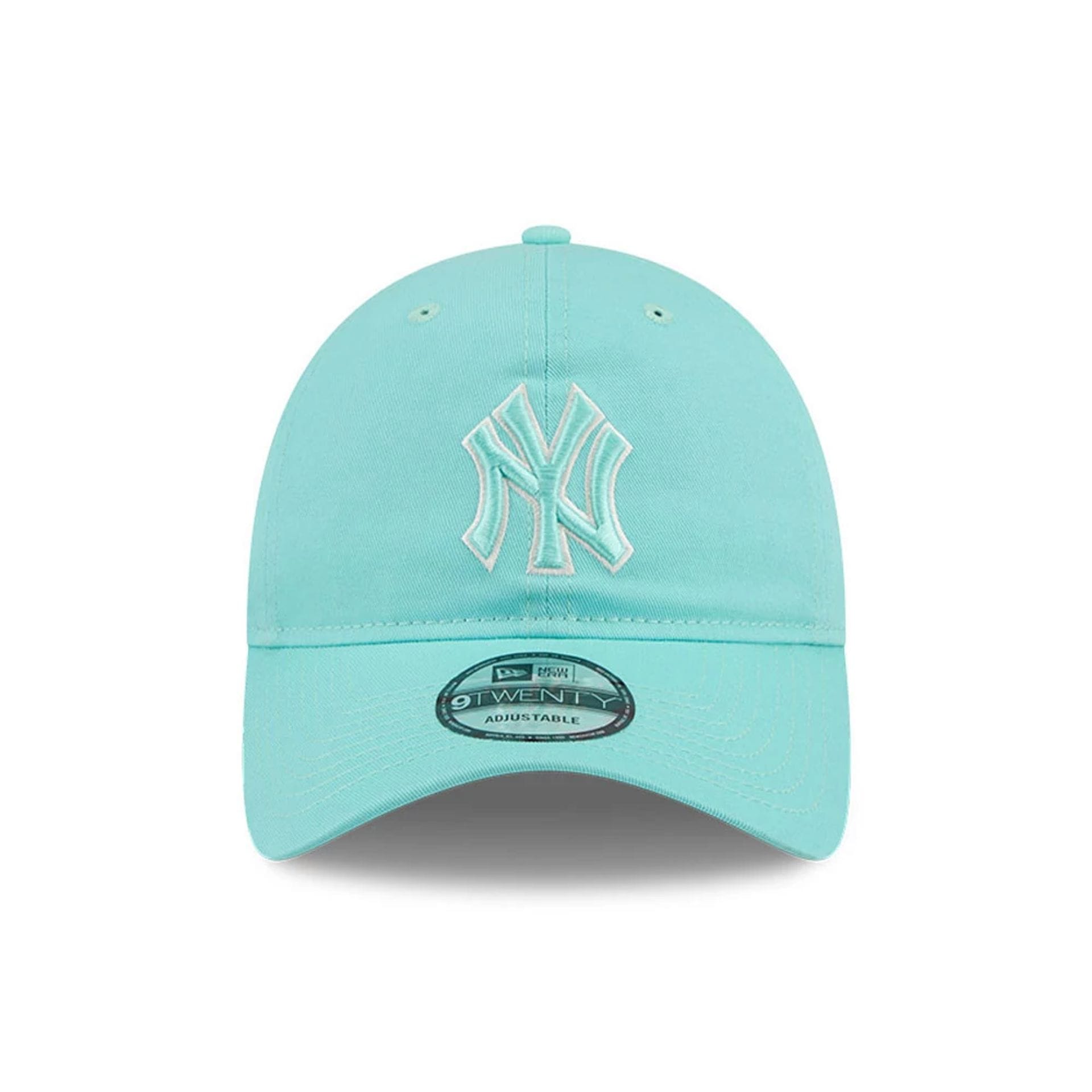 Pictured is this MLB Colours New York Yankees 9TWENTY cap in turquoise. 2