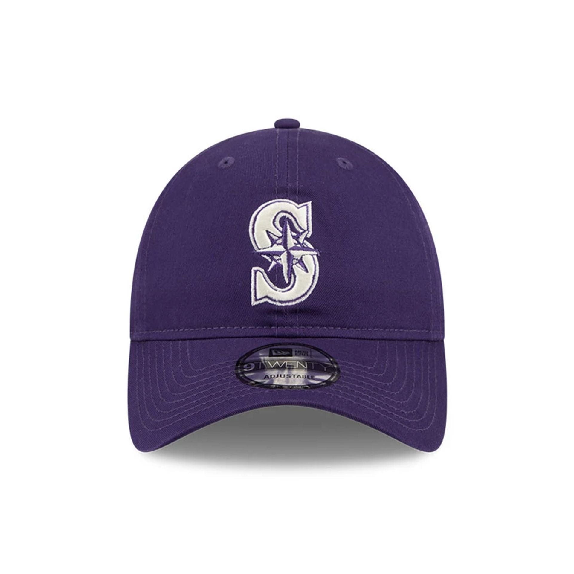 Pictured is this MLB Colours Seattle Mariners 9TWENTY cap in purple. 2