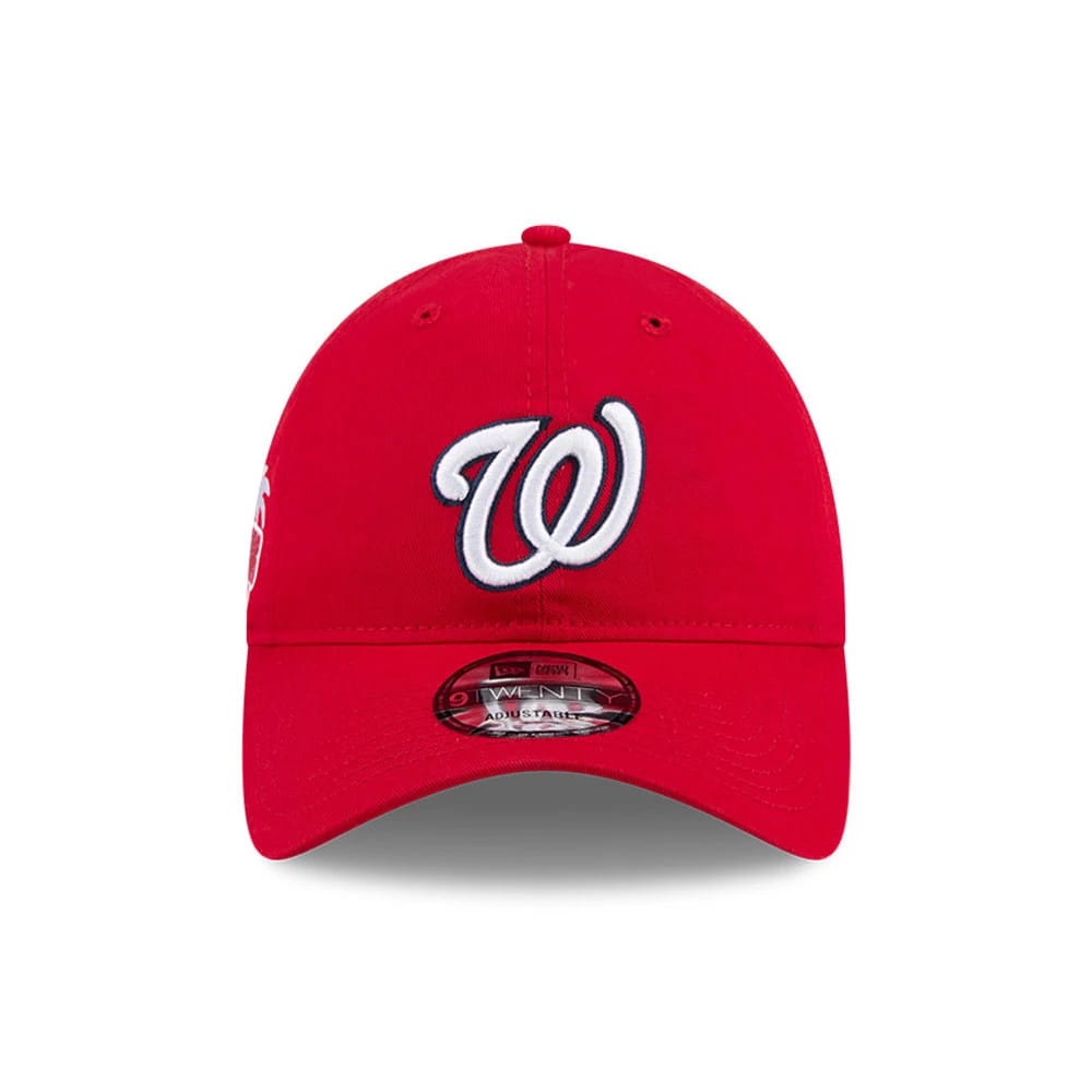 Pictured is this MLB Colours Washington Nationals 9TWENTY cap in red. 2