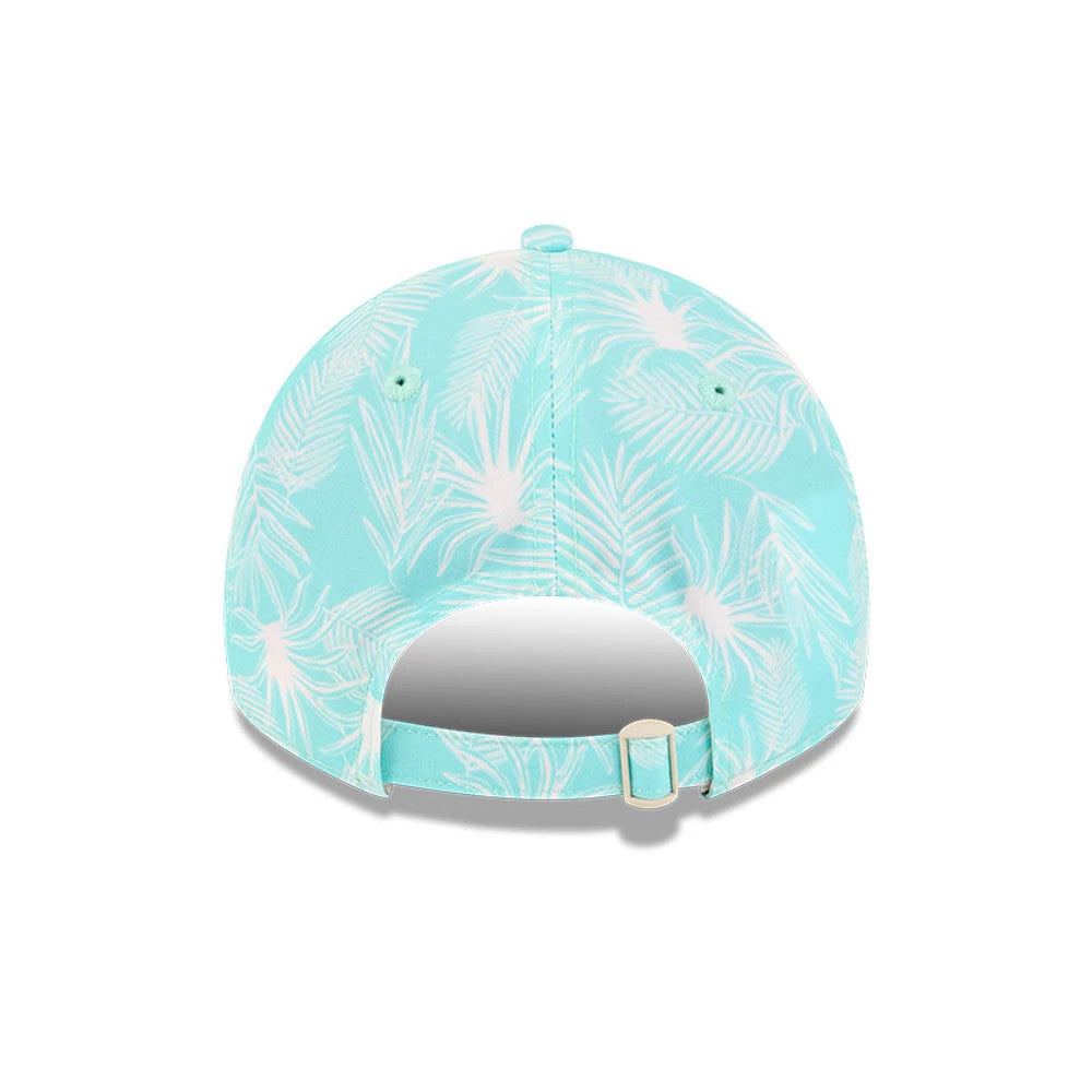 Pictured is this Womens MLB Pastel Boston Red Sox 9TWENTY A-Frame cap in turquoise. 7