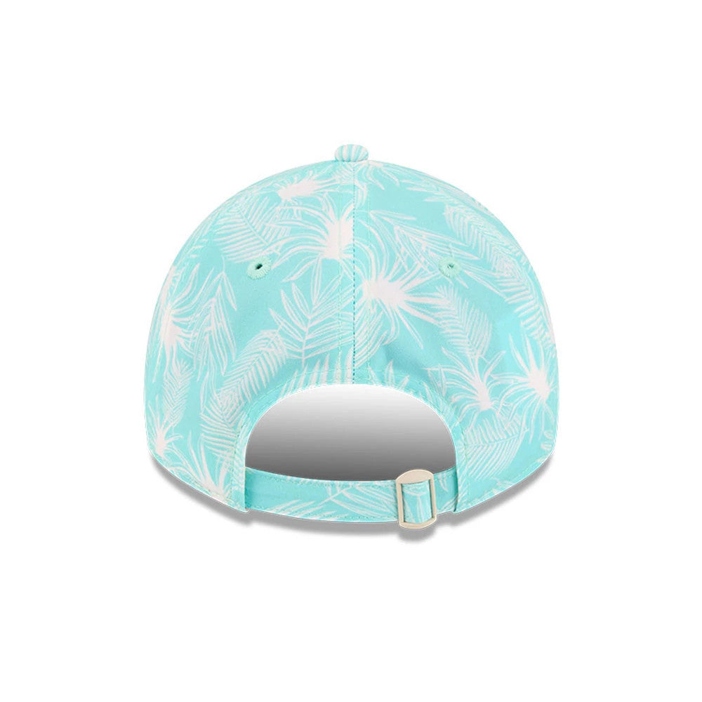 Pictured is this Womens MLB Pastel LA Dodgers 9TWENTY A-Frame cap in turquoise. 7