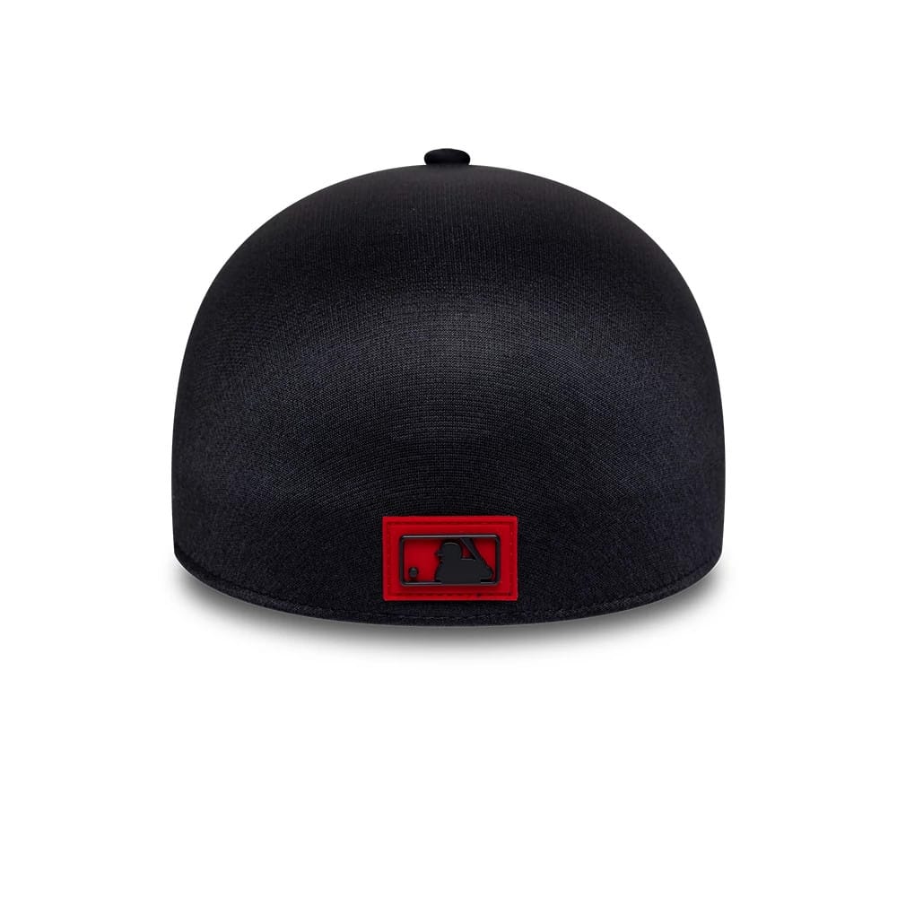 Pictured is this MLB Clubhouse Boston Red Sox 39THIRTY Infinity Stretch Fit cap in navy. 4