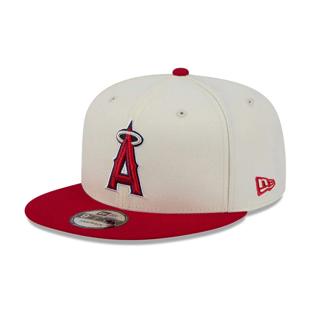 Pictured is this MLB Localized LA Angels 9FIFTY Snapback cap in white. 4