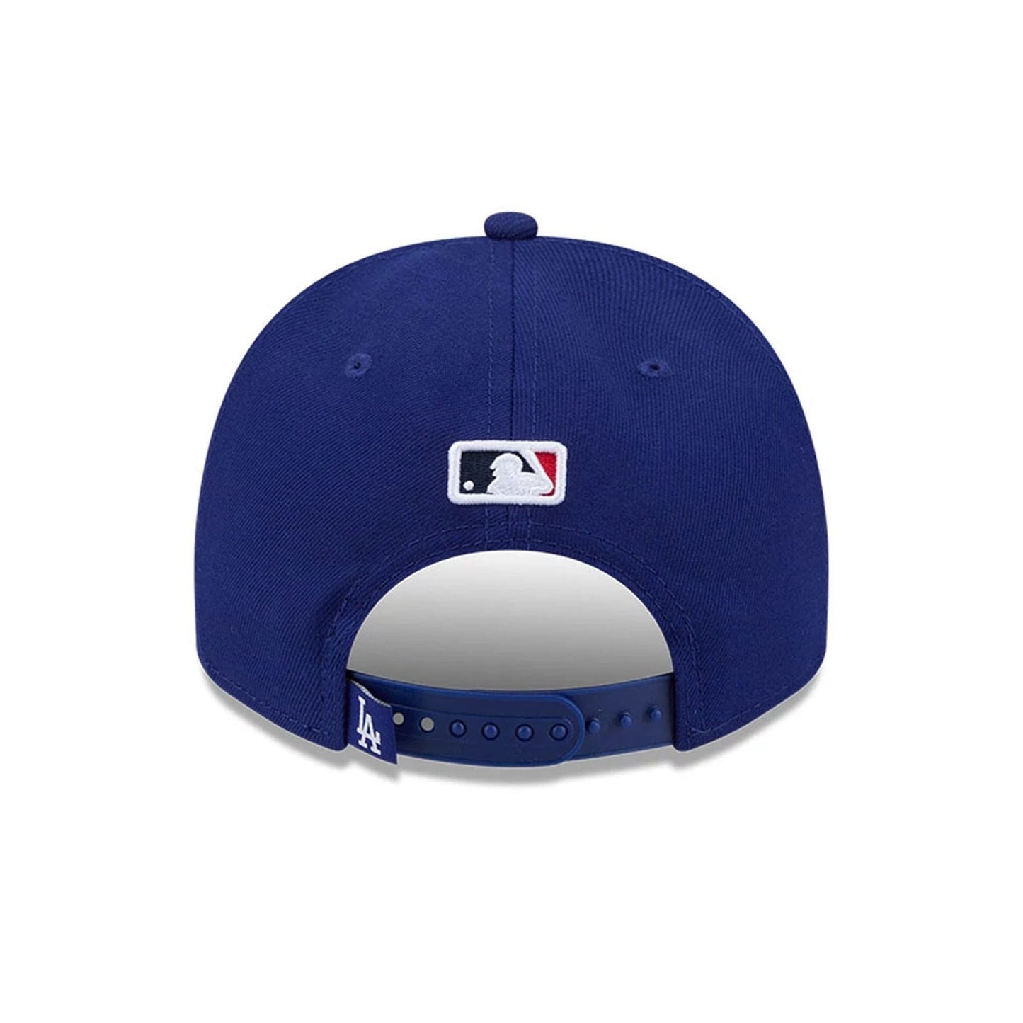 Pictured is this MLB Cartoon LA Dodgers 9FIFTY A-Frame Snapback cap in dark blue. 7
