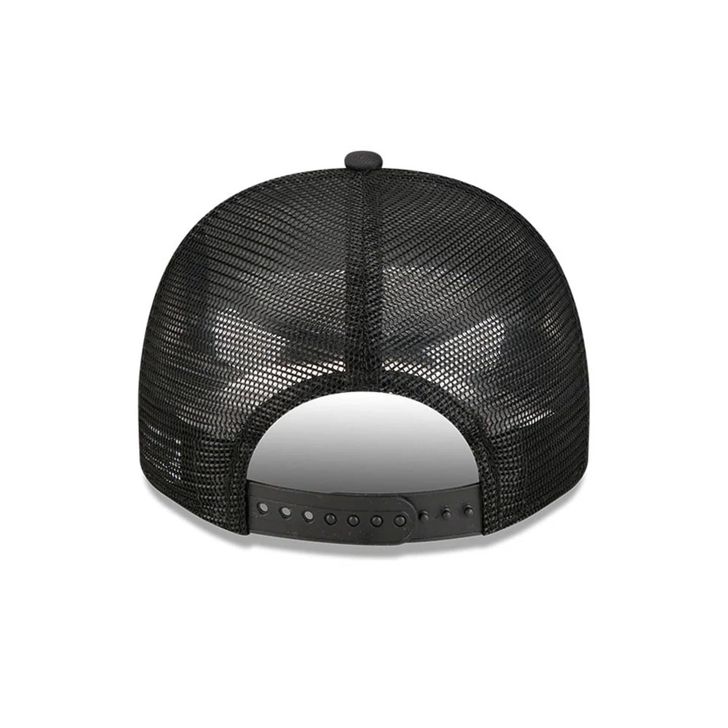 Pictured is this MLB Washed Detroit Tigers 9FIFTY A-Frame Trucker cap in black. 7