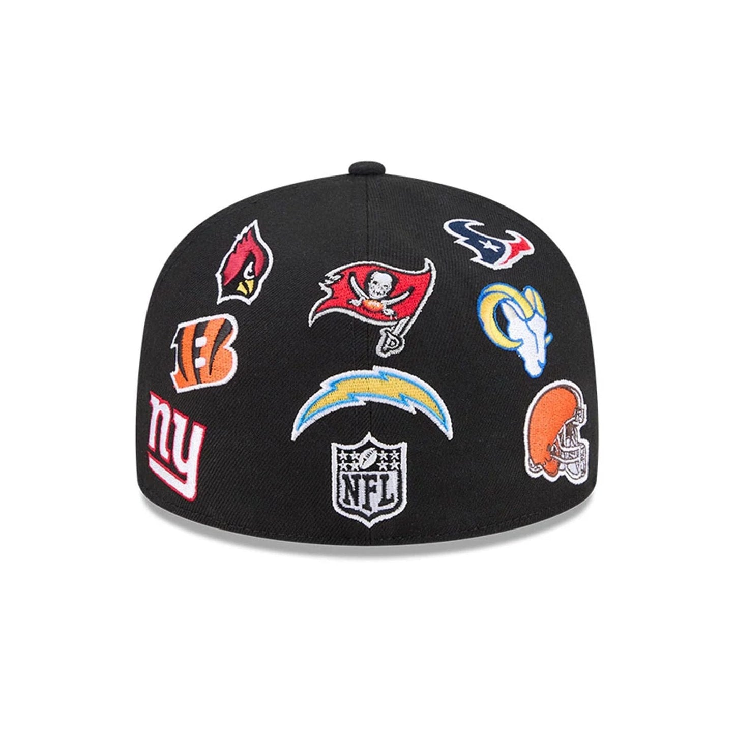 Pictured is this NFL All Over 59FIFTY Fitted cap in black. 7