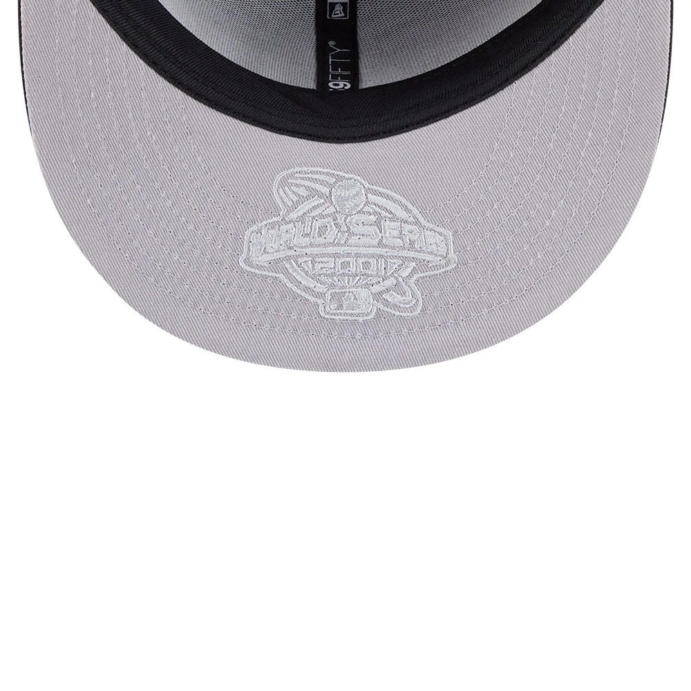 Pictured is this MLB Hidden Hit Arizona Diamondbacks 59FIFTY Fitted cap in black. 2