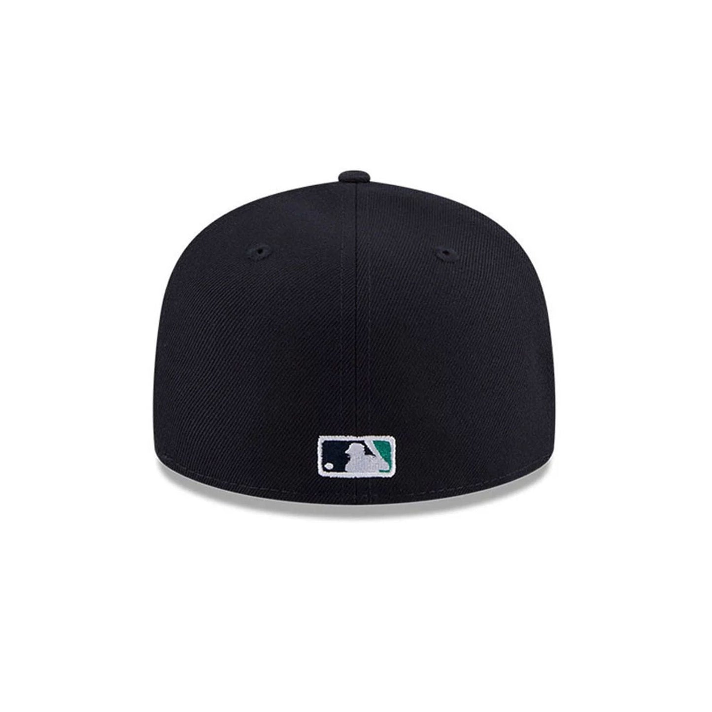 Pictured is this MLB Hidden Hit Seattle Mariners 59FIFTY Fitted cap in navy. 7