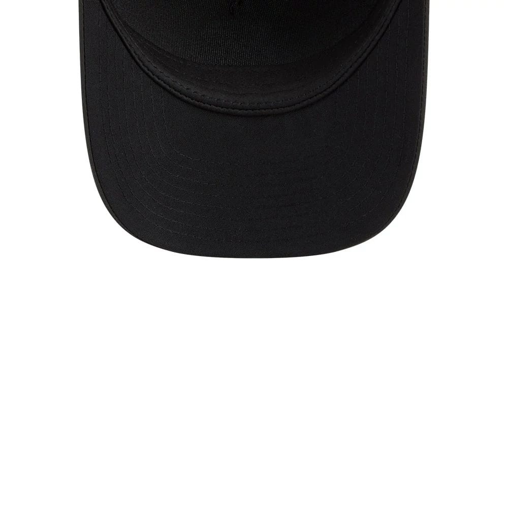 Pictured is this MLB Badged Detroit Tigers 9FORTY M-Crown A-Frame Trucker cap in black. 7