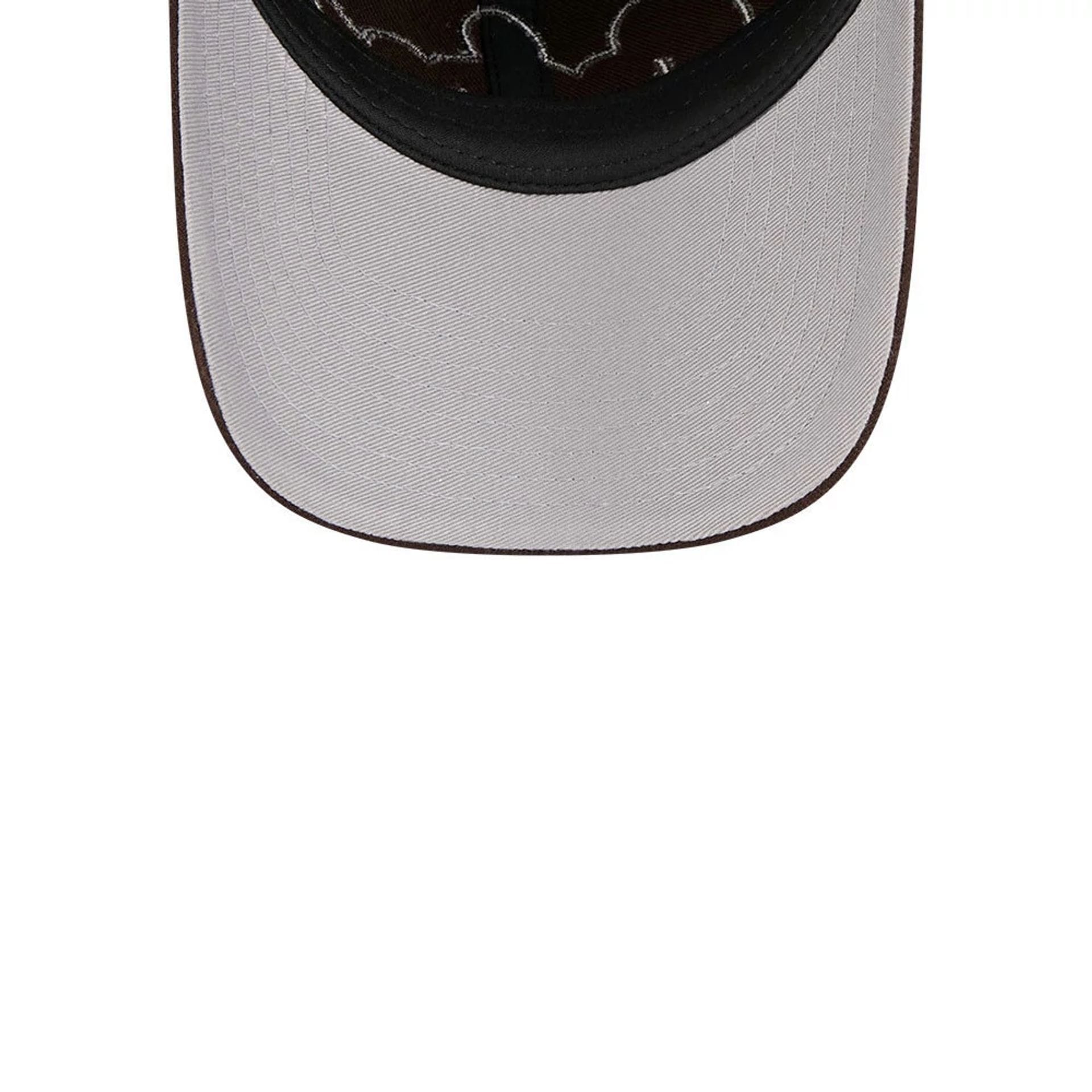 Pictured is this MLB Rhinestone San Diego Padres Casual Classic cap in dark brown. 2