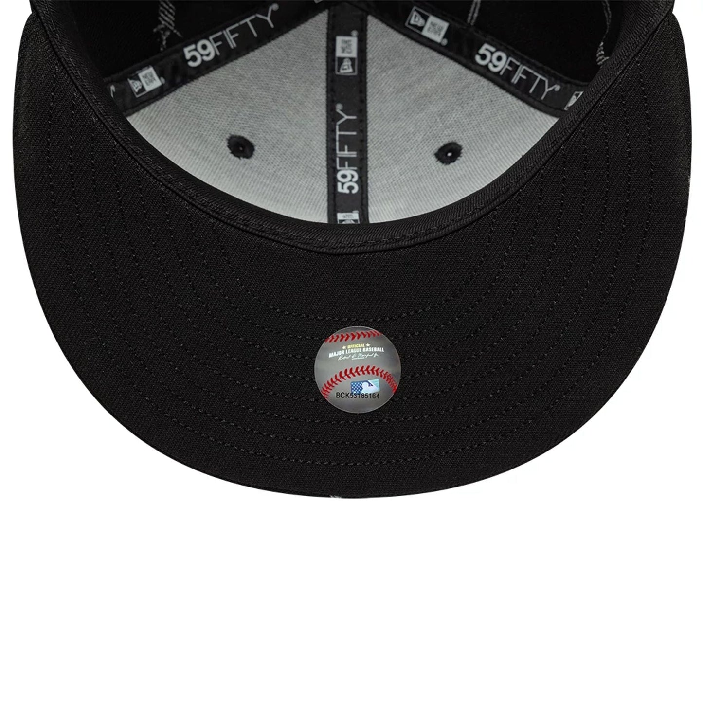 This is a LA Dodgers MLB Wire Black 59FIFTY Fitted Cap 7