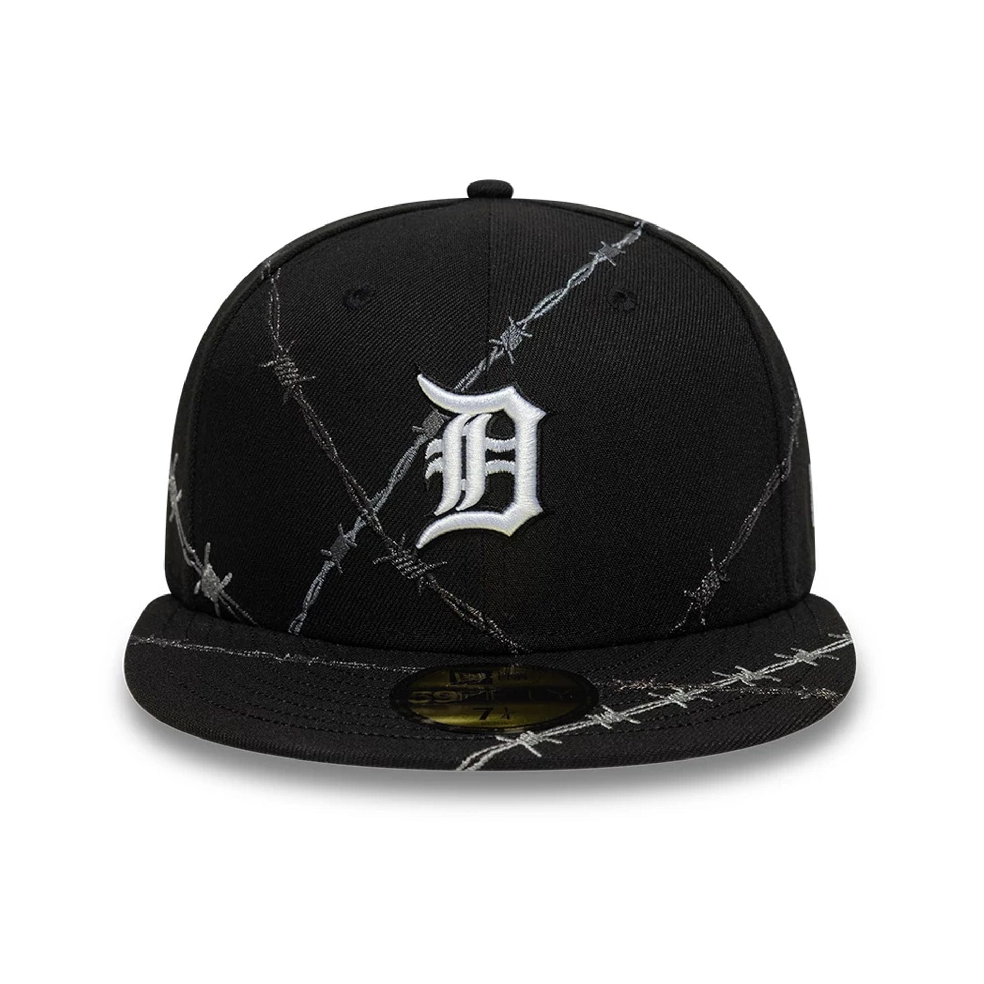 This is a Detroit Tigers MLB Wire Black 59FIFTY Fitted Cap 2