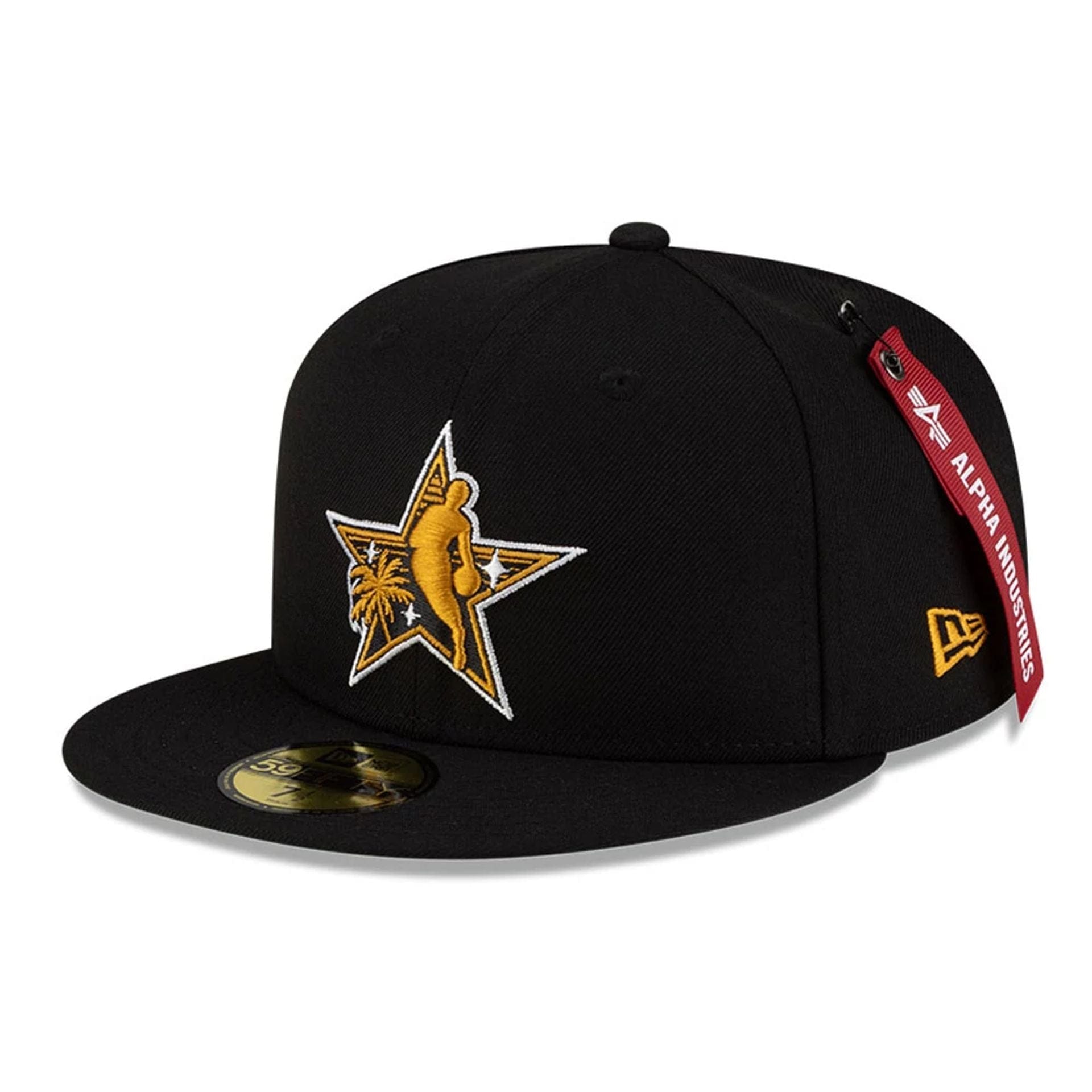 Pictured is this NBA X Alpha NBA All Star Game 59FIFTY Fitted cap in black. 1