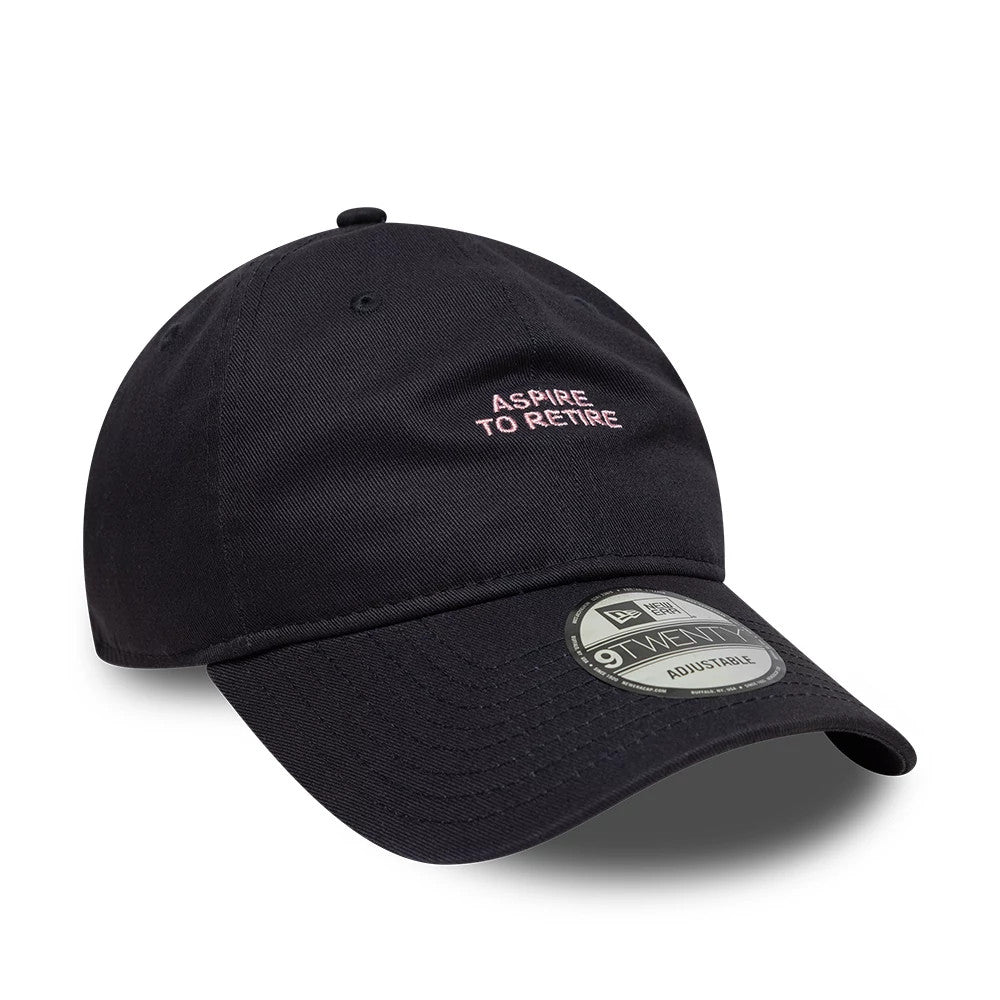 This is a New Era Slogan Navy 9TWENTY Adjustable Cap 3