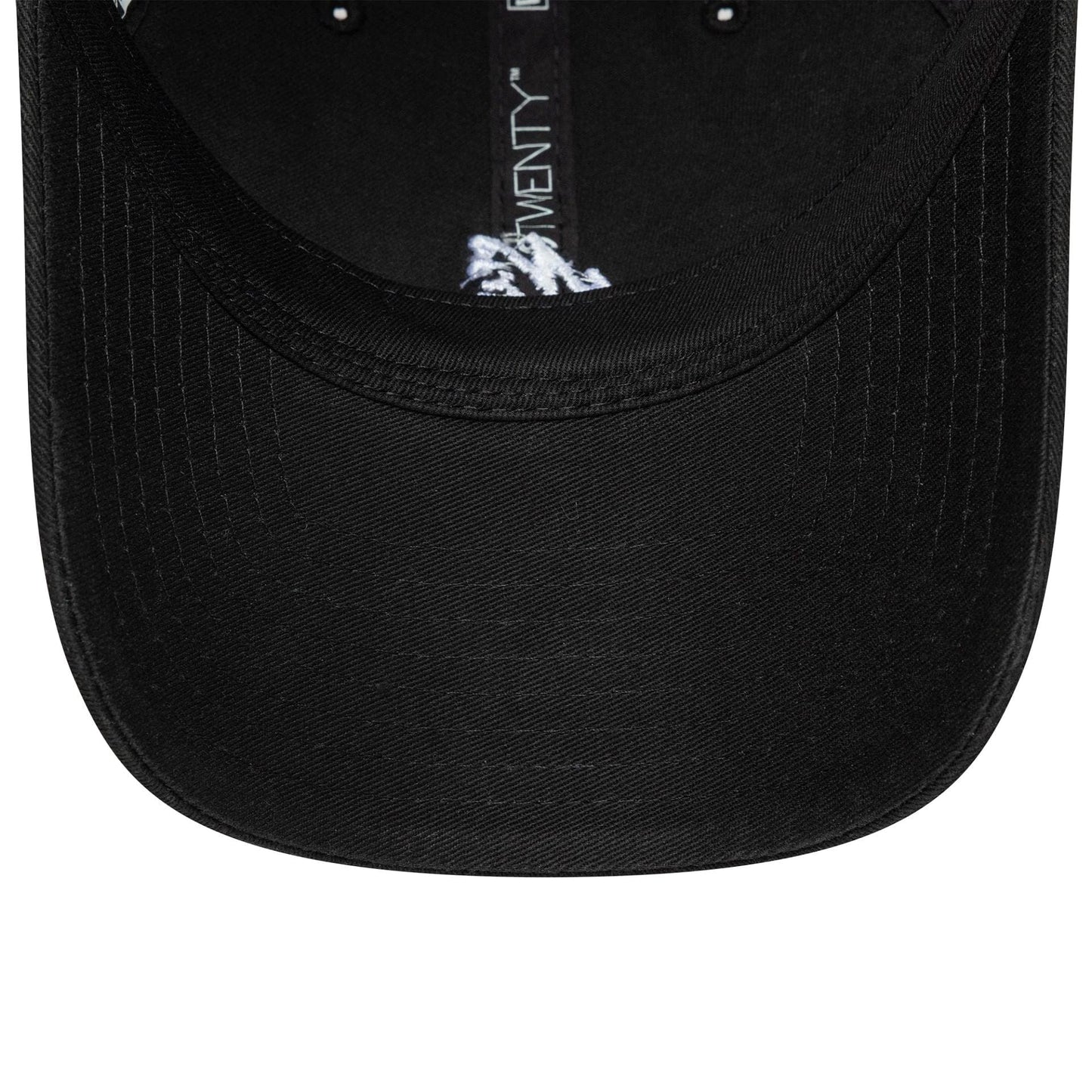 This is a New Era Washed Mini Logo Black 9TWENTY Adjustable Cap 7