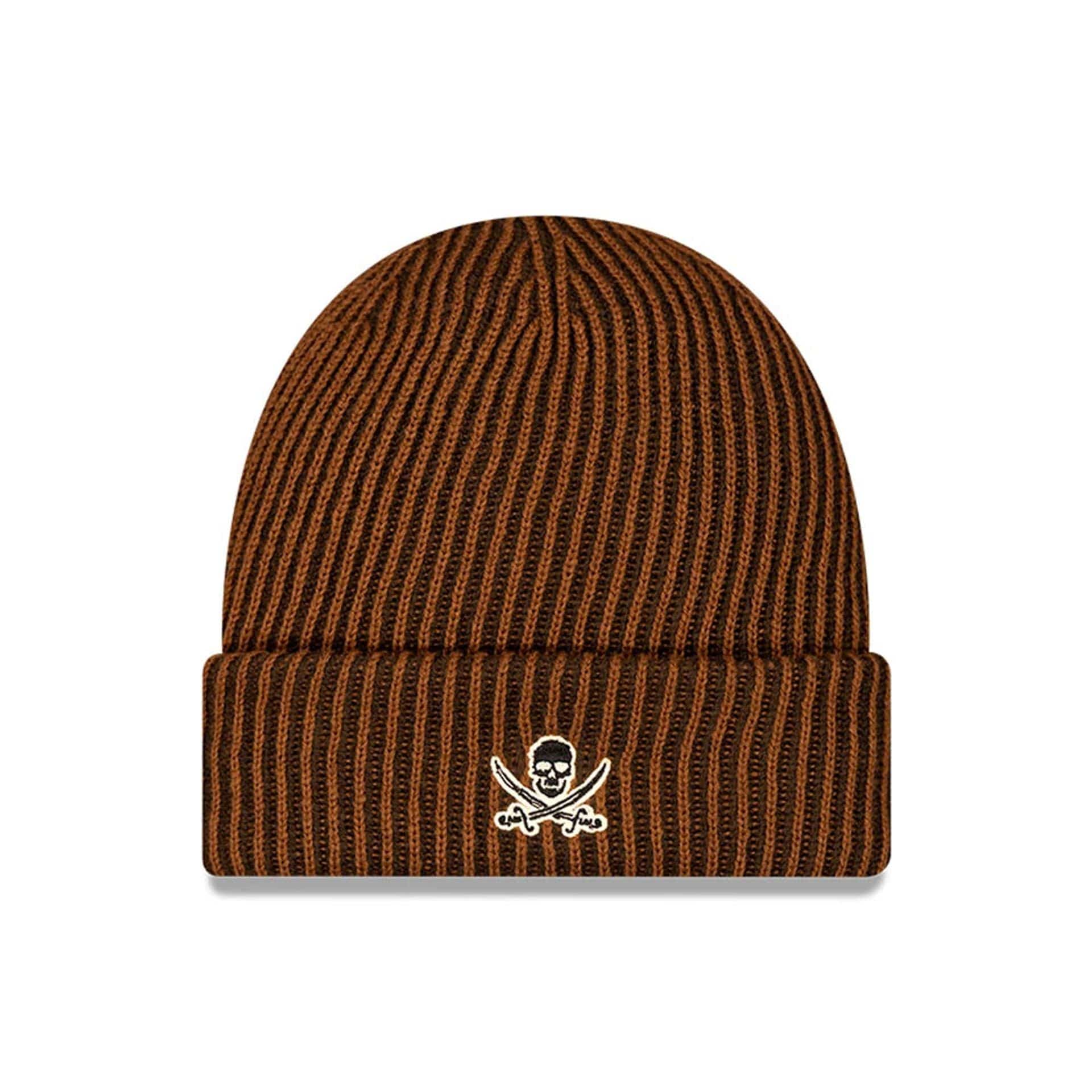 This is a The Goonies Warner Brothers Dark Brown Cuff knit Beanie Hat 2