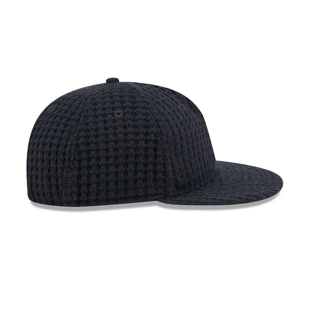 This is a New Era Waffle Knit Navy Retro Crown 9FIFTY Adjustable Cap 7