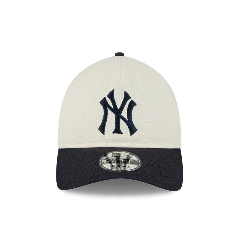 Pictured is this MLB Chrome New York Yankees 9TWENTY A-Frame cap in white. 3