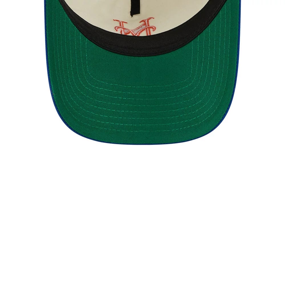 Pictured is this MLB Chrome New York Mets 9TWENTY A-Frame cap in white. 2