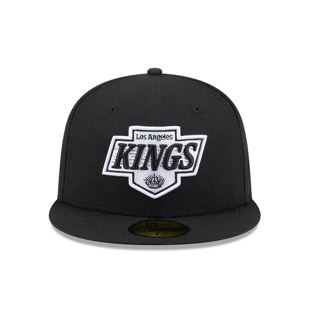 Pictured is this NHL Evergreen LA Kings 59FIFTY Fitted cap in black. 3