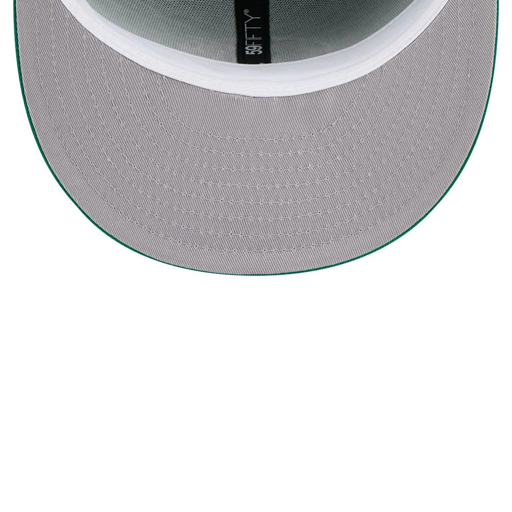 Pictured is this NBA Hardwood Classic Boston Celtics 59FIFTY Fitted cap in green. 2