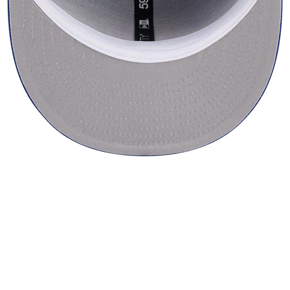 Pictured is this NBA Hardwood Classic Detroit Pistons 59FIFTY Fitted cap in blue. 2