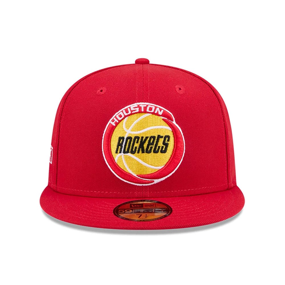 Pictured is this NBA Hardwood Classic Anniversary Houston Rockets 59FIFTY Fitted cap in red. 3