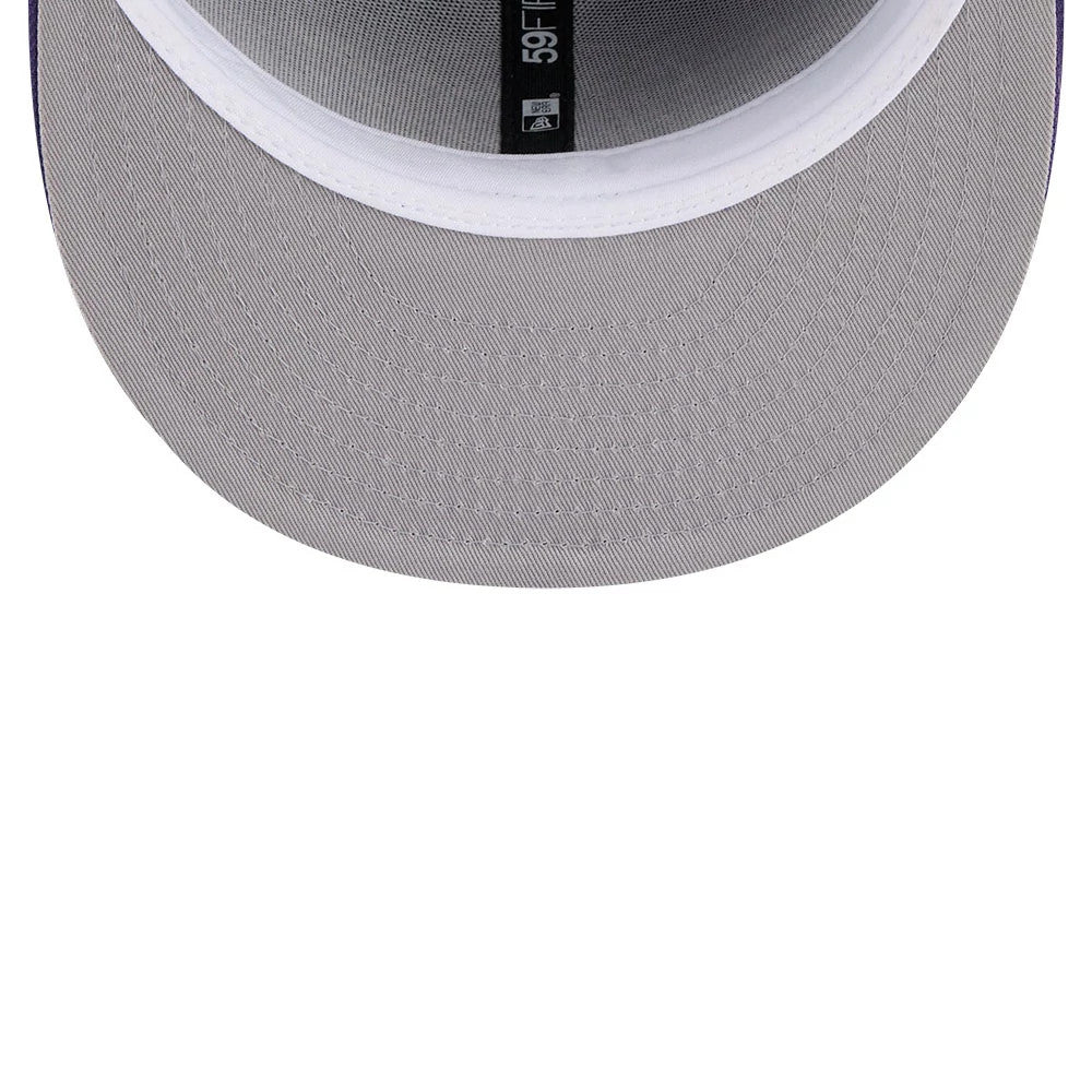 Pictured is this NBA Hardwood Classic Utah Jazz 59FIFTY Fitted cap in dark purple. 2