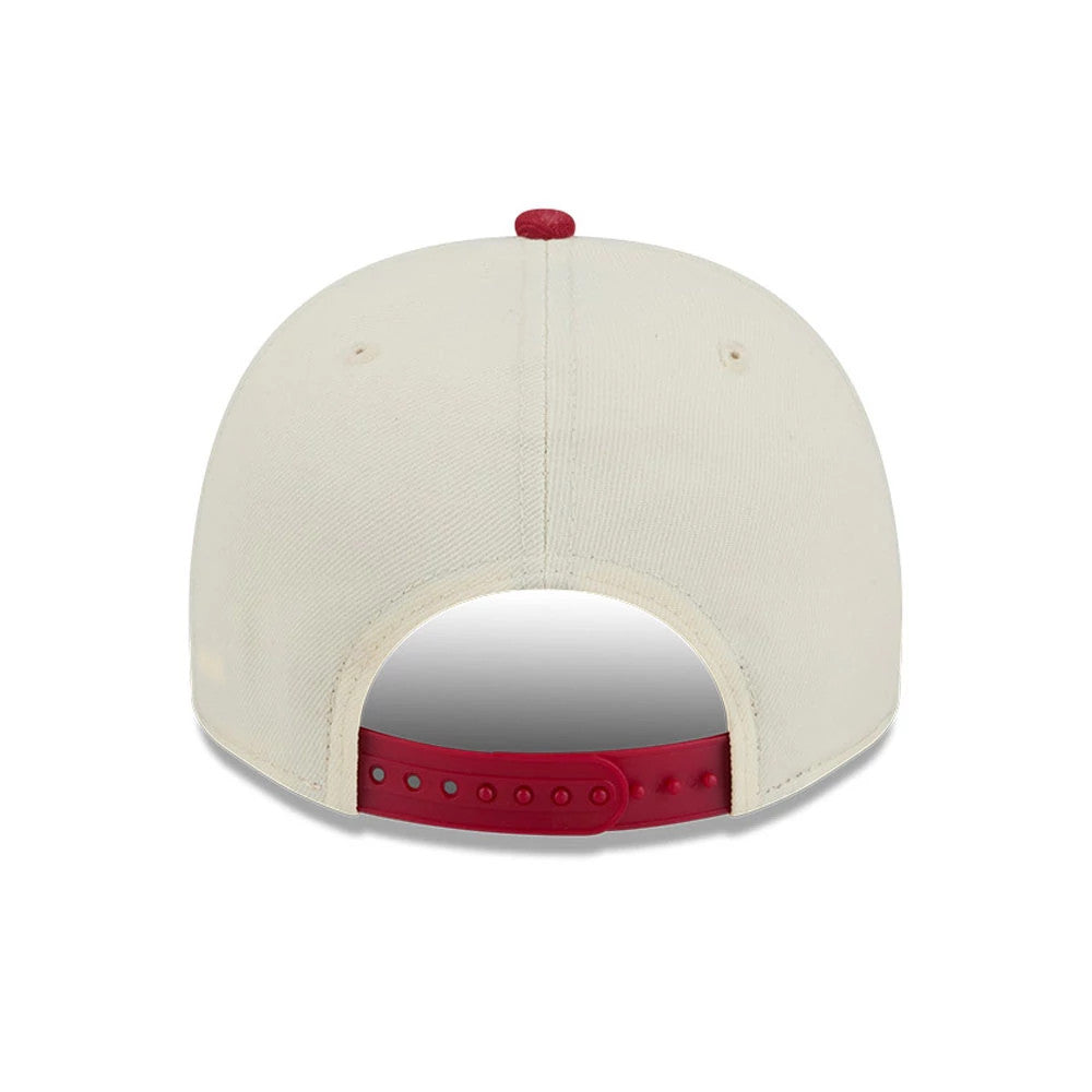Pictured is this NBA Hardwood Classic Denver Nuggets 9FIFTY A-Frame Snapback cap in dark red. 7