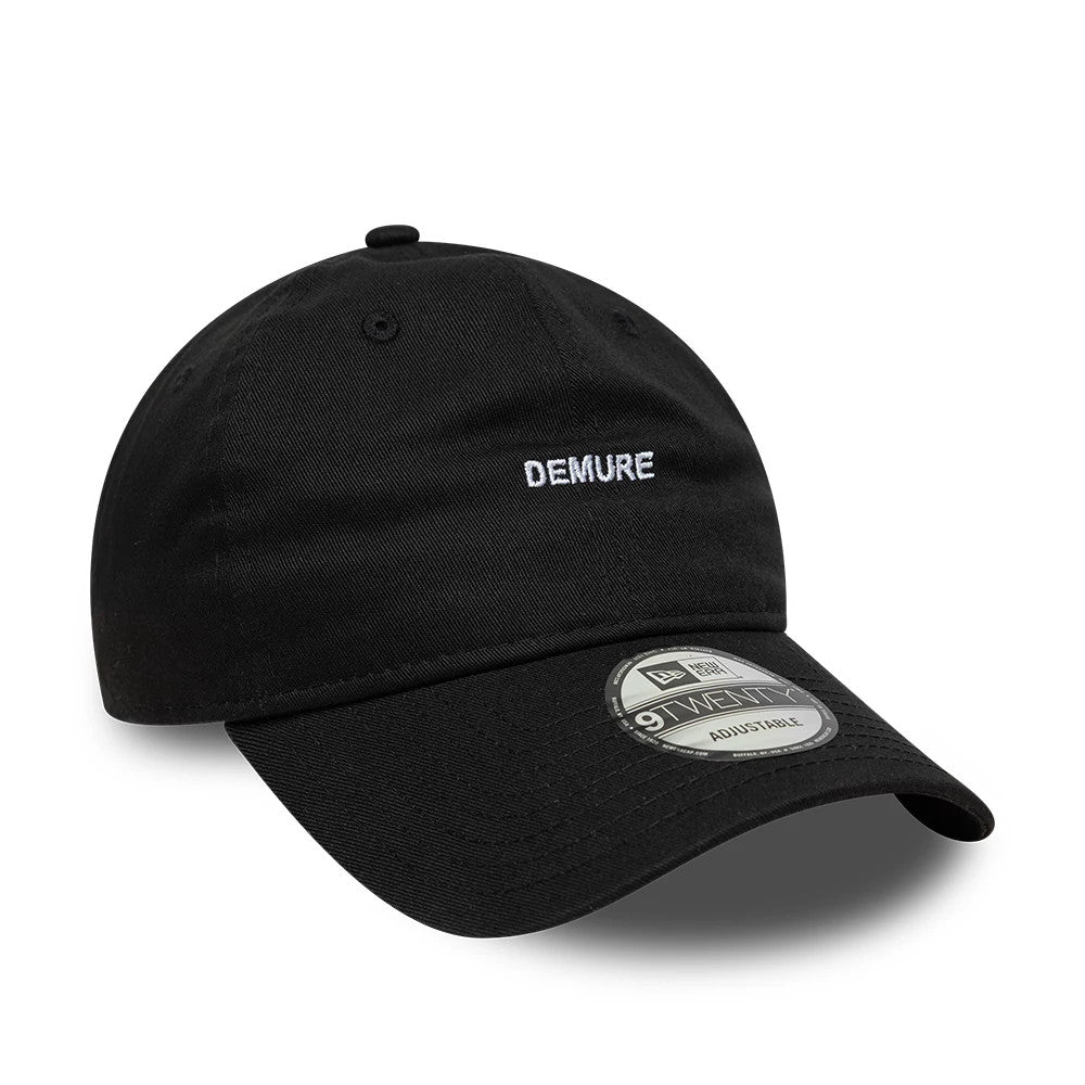 This is a New Era Slogan Demure Black 9TWENTY Adjustable Cap 3