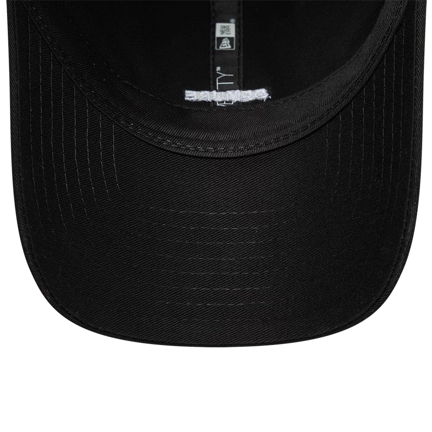 This is a New Era Slogan Demure Black 9TWENTY Adjustable Cap 7