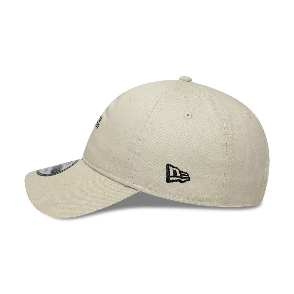 This is a New Era Slogan Pilates Princess Light Beige 9TWENTY Adjustable Cap 4