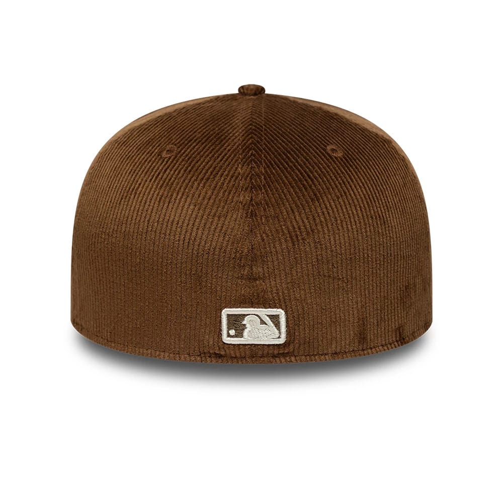 This is a Atlanta Braves MLB Cord Dark Brown 59FIFTY Fitted Cap 4