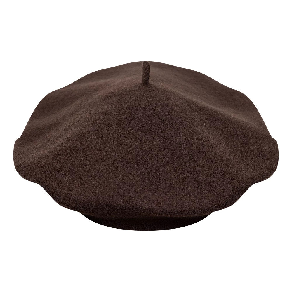 This is a New York Yankees Womens MLB Wool Dark Brown Beret 4
