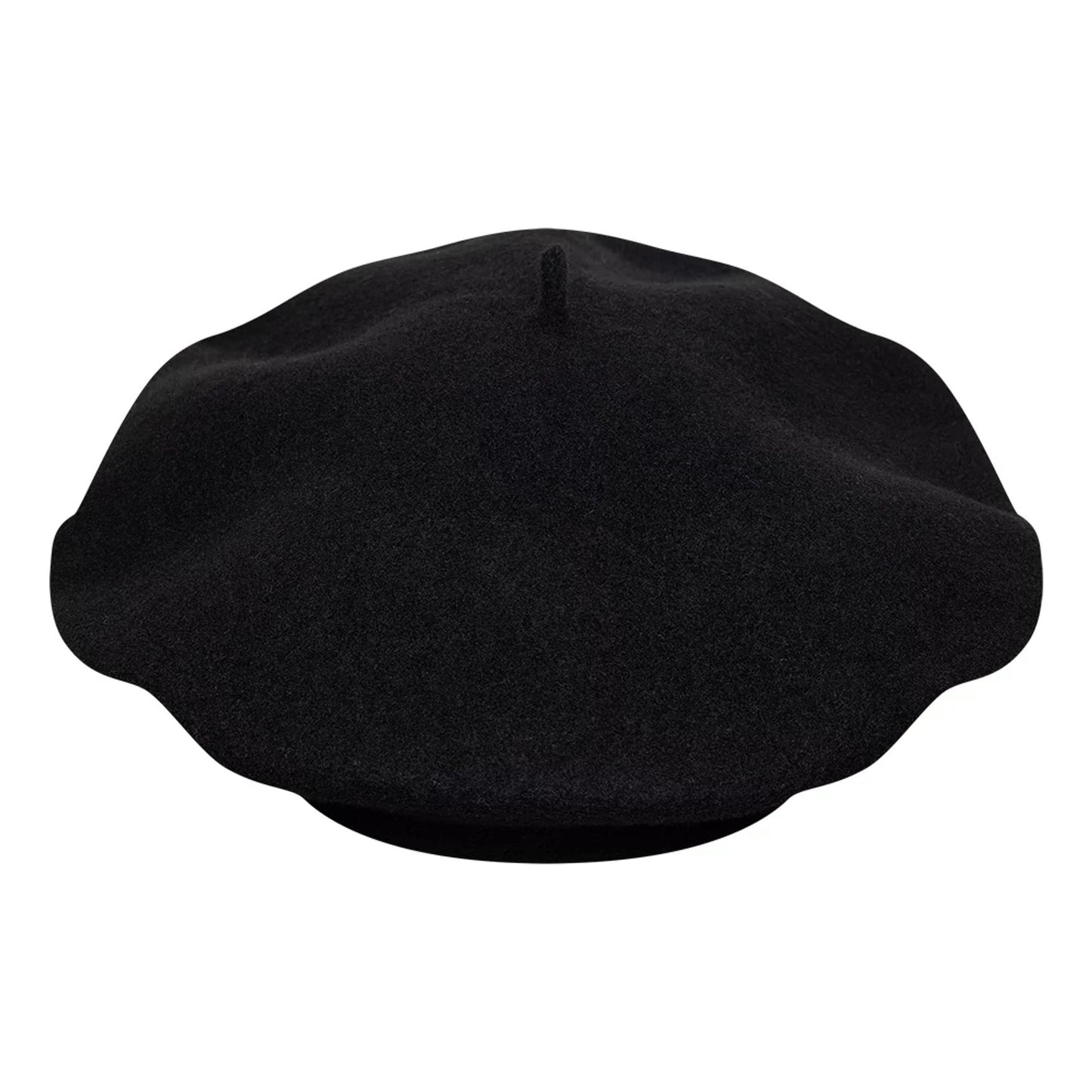 This is a Womens New Era Wool Black Beret 4