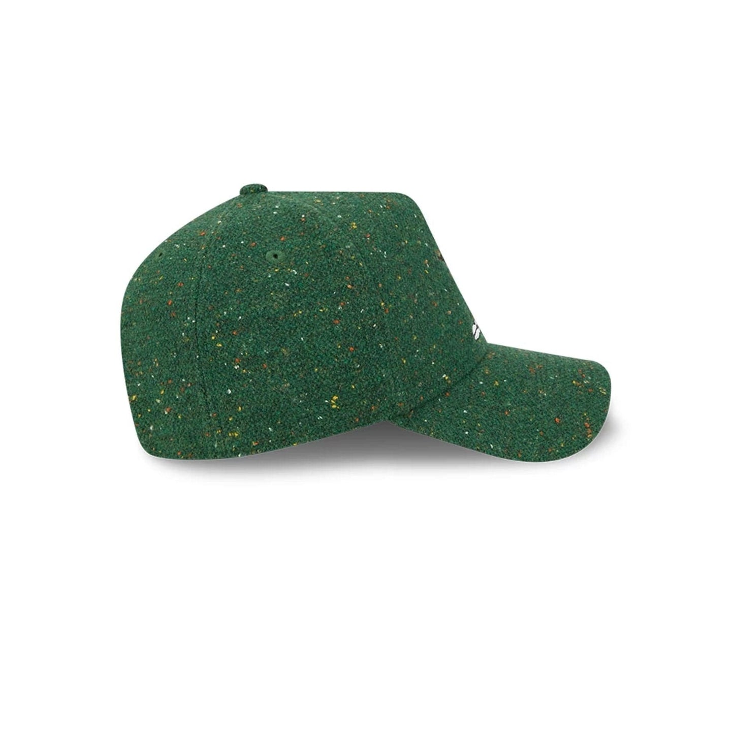 Pictured is this New Era Holiday Essentials 9FORTY A-Frame cap in dark green. 7
