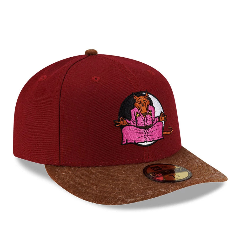 Pictured is this Splinter Teenage Mutant Ninja Turtles 59FIFTY Fitted cap in dark red. 4