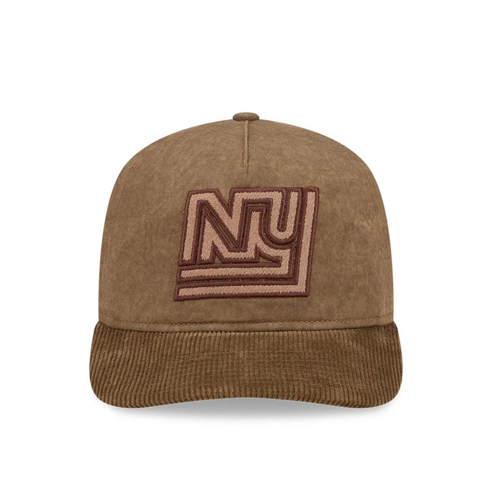 Pictured is this NFL Utility Linen New York Giants 19TWENTY cap in open brown. 2