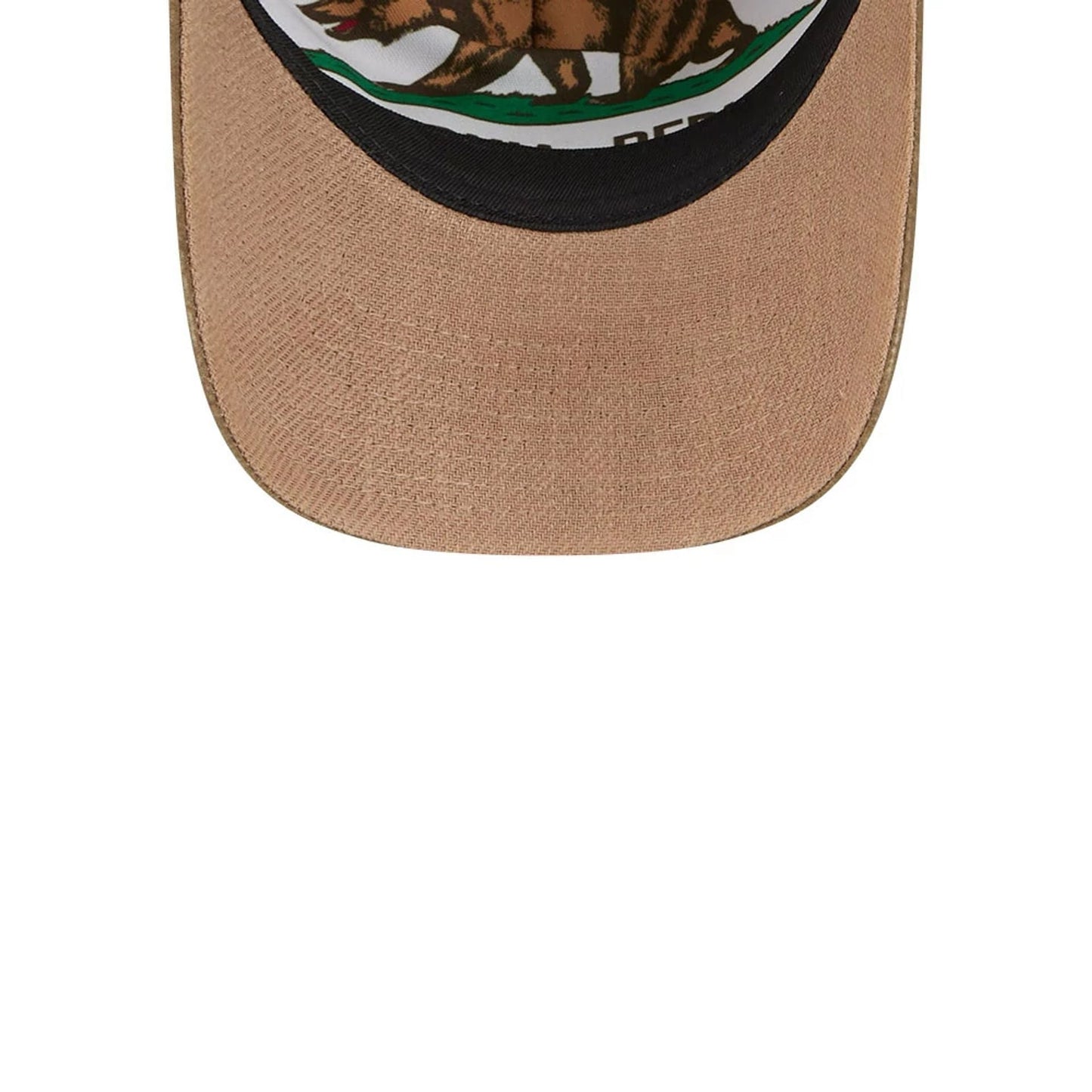 Pictured is this MLB Utility Linen LA Dodgers 9TWENTY A-Frame cap in open brown. 7