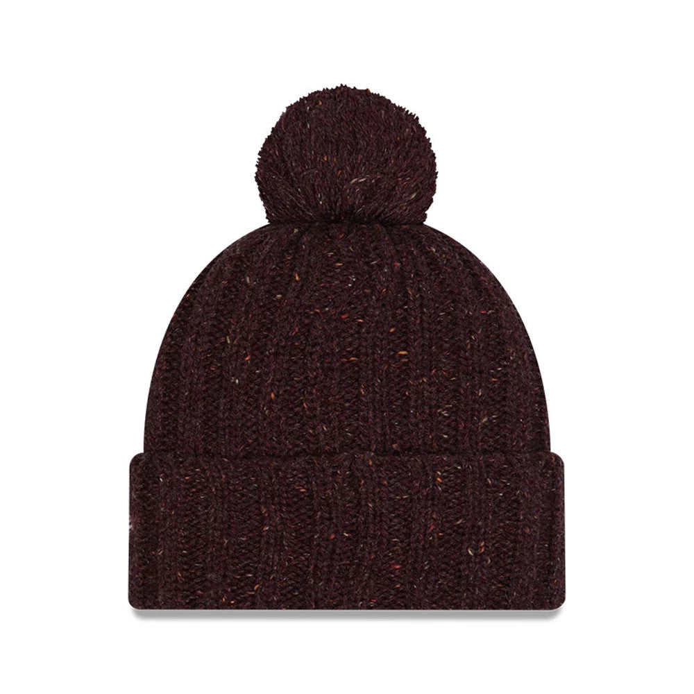 Pictured is this A Christmas Story Cuff knit Beanie hat in open brown. 3